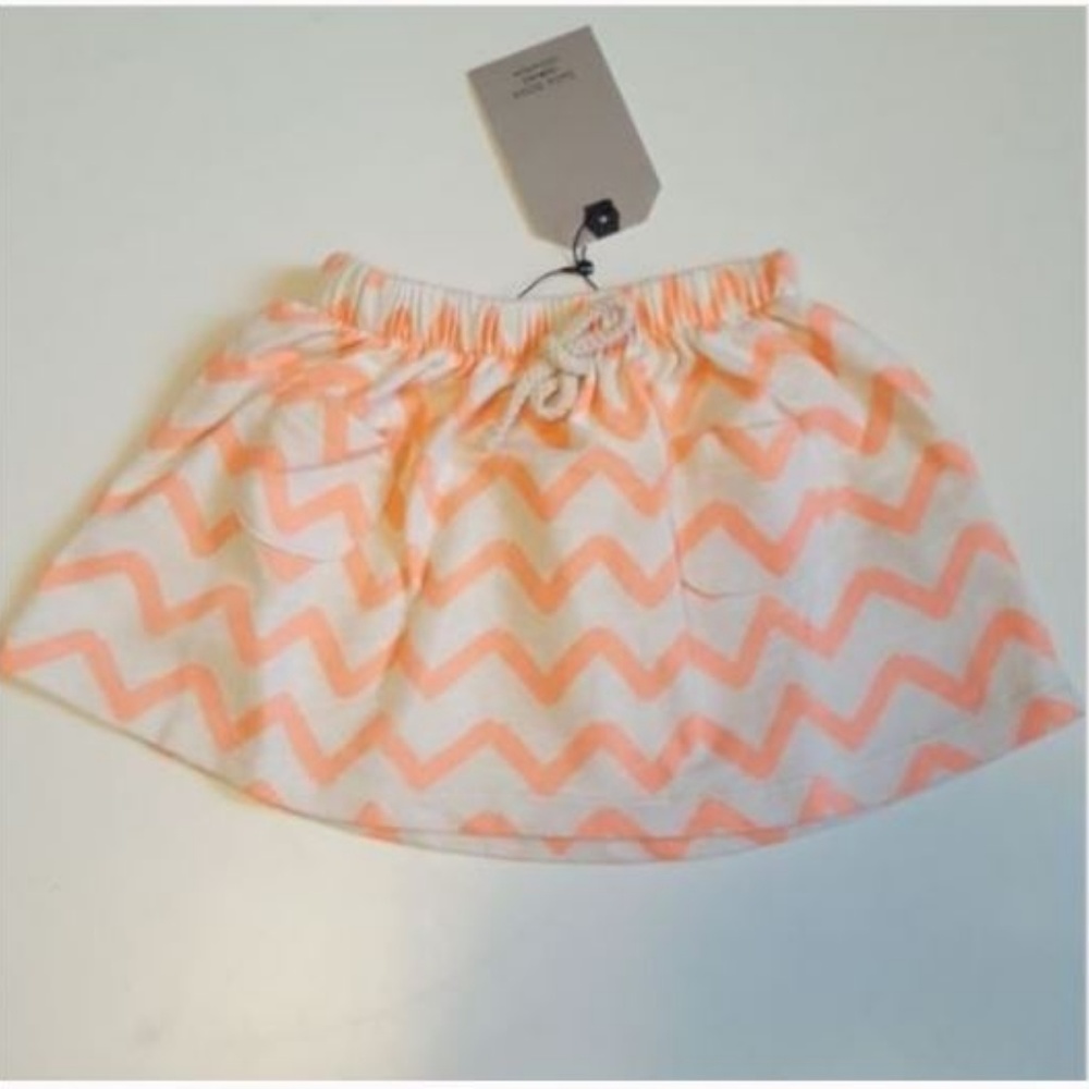 Zara Skirt Size 3-4 Years Cream And Orange - Picture 6 of 6